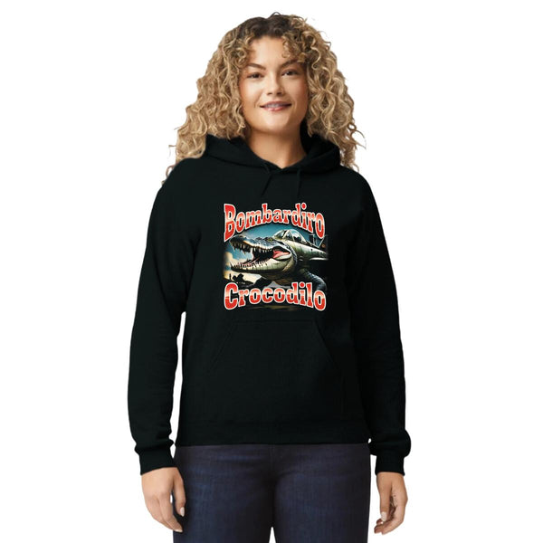 Sudadera Mujer Hoodie Brainrot Bombardiro Crocodilo 001243