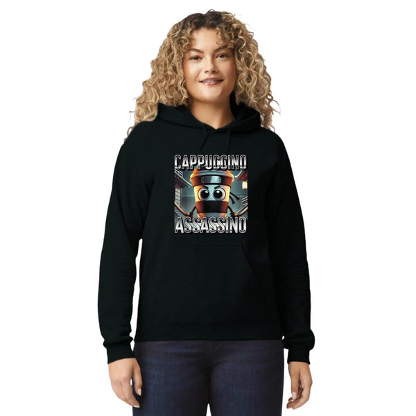 Sudadera Mujer Hoodie Brainrot Cappuccino Assassino 001246