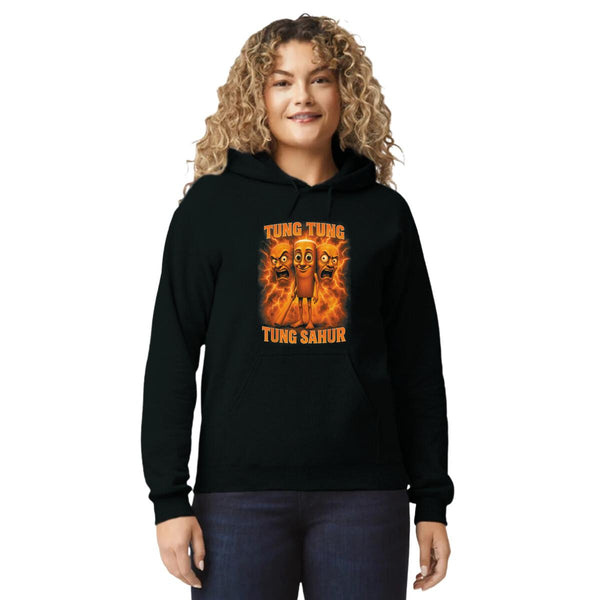Sudadera Mujer Hoodie Brainrot Tung Tung Tung Sahur 001275
