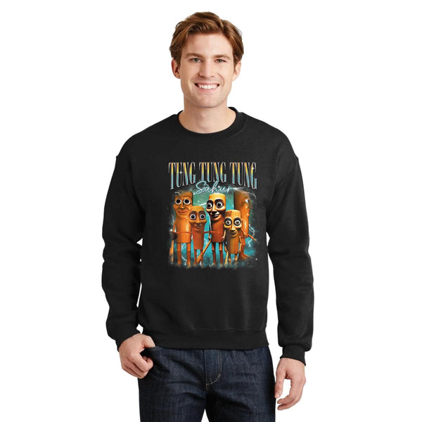 Sudadera Hombre Brainrot Tung Tung Tung Sahur 001219