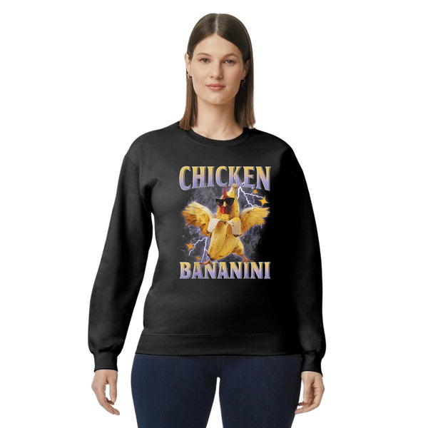 Sudadera Mujer Brainrot Chicken Banana 001187