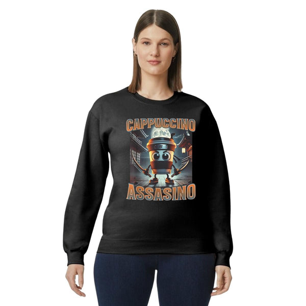 Sudadera Mujer Brainrot Cappuccino Assassino 001196