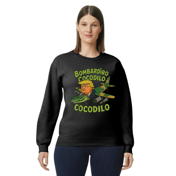 Sudadera Mujer Brainrot Bombardiro Crocodilo 001218