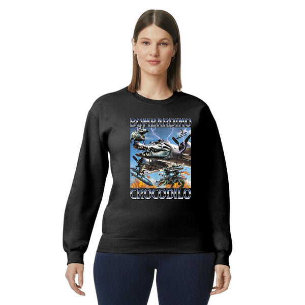 Sudadera Mujer Brainrot Bombardino Cocodrilo 001221