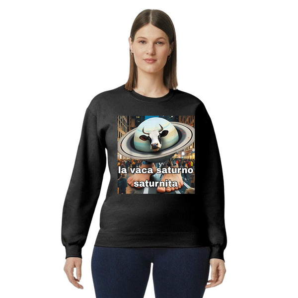 Sudadera Mujer Brainrot Vaca Saturno Saturnita 001225