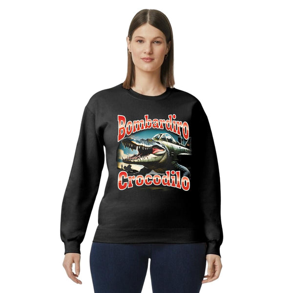 Sudadera Mujer Brainrot Bombardiro Crocodilo 001243