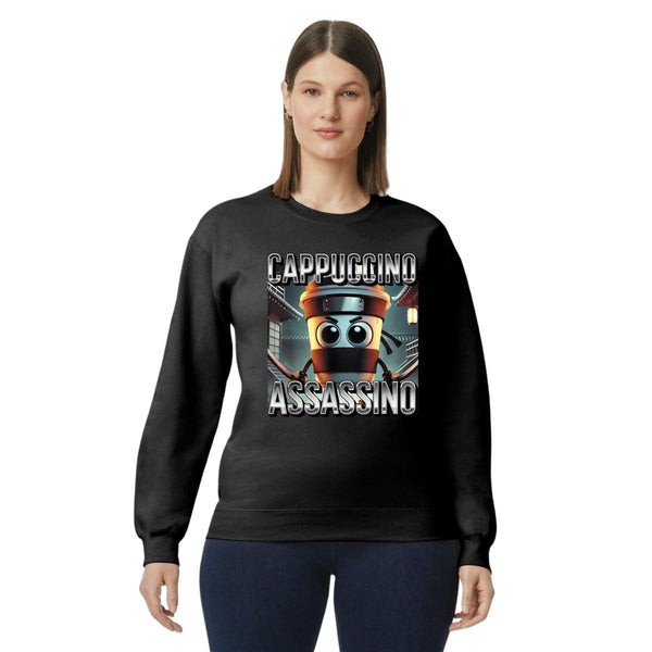 Sudadera Mujer Brainrot Cappuccino Assassino 001246