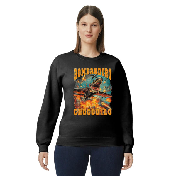 Sudadera Mujer Brainrot Bombardiro Crocodilo 001253