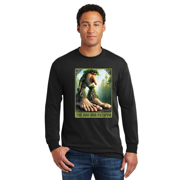 Playera Manga Larga Hombre Brainrot Brr Brr Patapim 001194