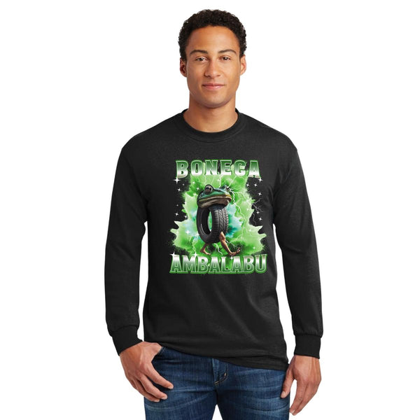 Playera Manga Larga Hombre Brainrot Boneca Ambalabu 001209