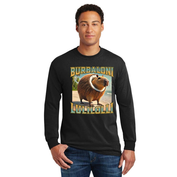 Playera Manga Larga Hombre Brainrot Burbaloni Luliloli 001211