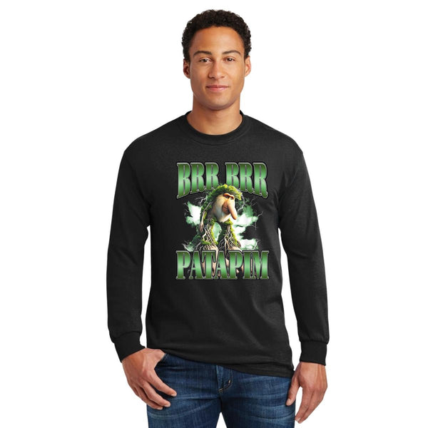 Playera Manga Larga Hombre Brainrot Brr Brr Patapim 001223