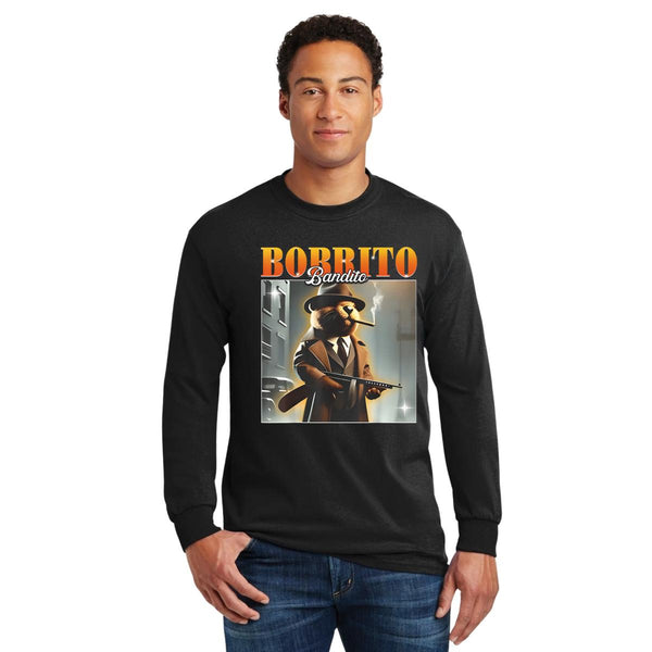 Playera Manga Larga Hombre Brainrot Bobrito Bandito 001247