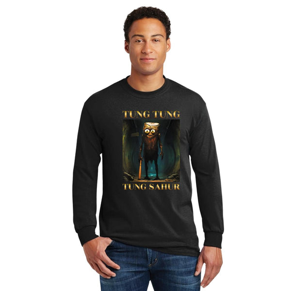 Playera Manga Larga Hombre Brainrot Tung Tung Tung Sahur 001248