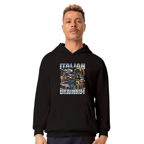 Sudadera Hombre Hoodie Pro Dry Brainrot Italianos 001215