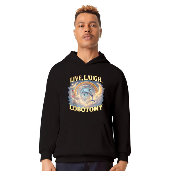 Sudadera Hombre Hoodie Pro Dry Brainrot Live Laugh 001227