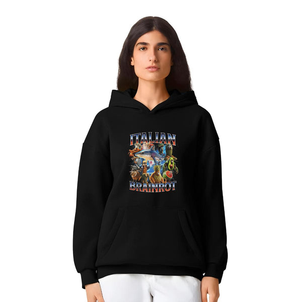 Sudadera Mujer Hoodie Pro Dry Brainrot Italianos 001224
