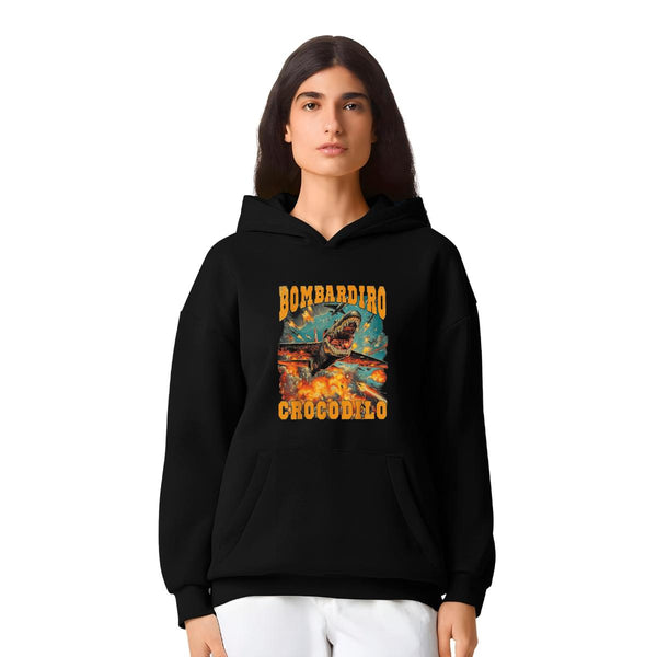 Sudadera Mujer Hoodie Pro Dry Brainrot Bombardiro 001253