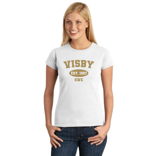 Playera Mujer Ciudades Visby Suecia 002190
