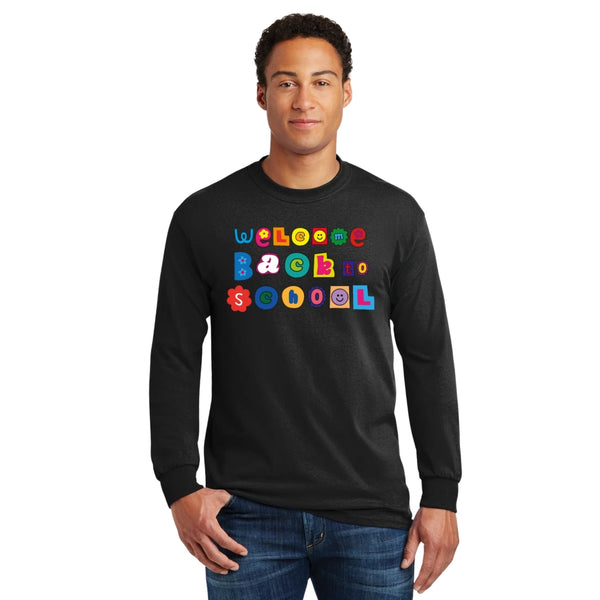 Playera M Larga Hombre Welcome back to school