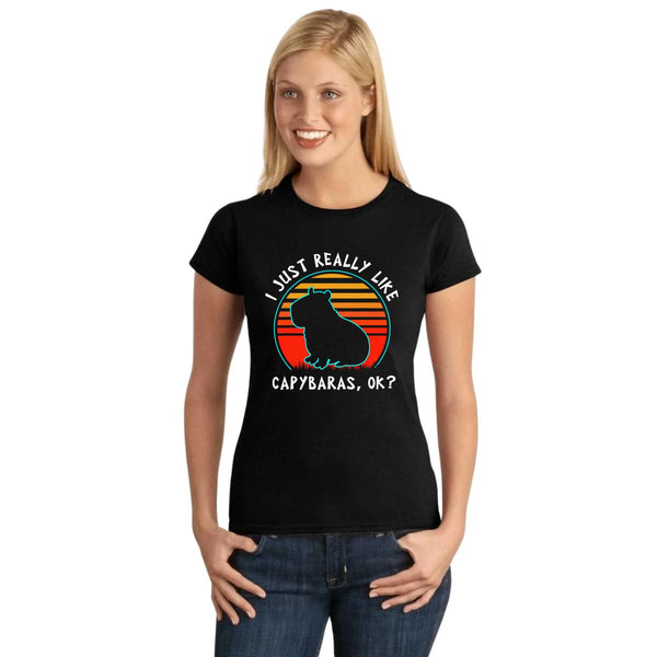 Playera Mujer Capibara Carpincho Frases 001752