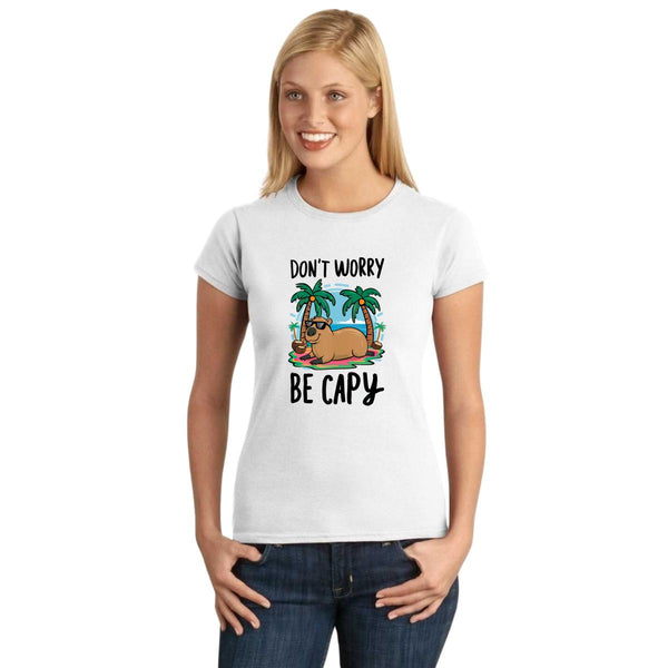 Playera Mujer Capibara Carpincho Frases 001764
