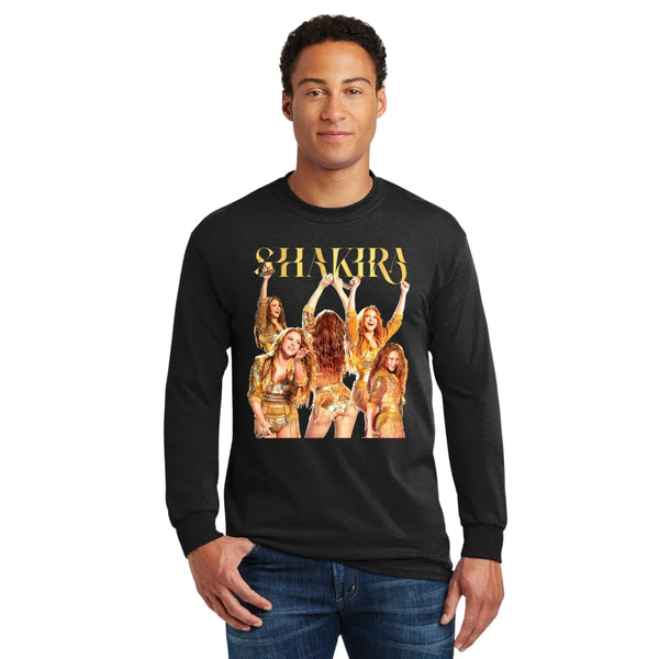 Playera M Larga Hombre Shakira Tour Concierto