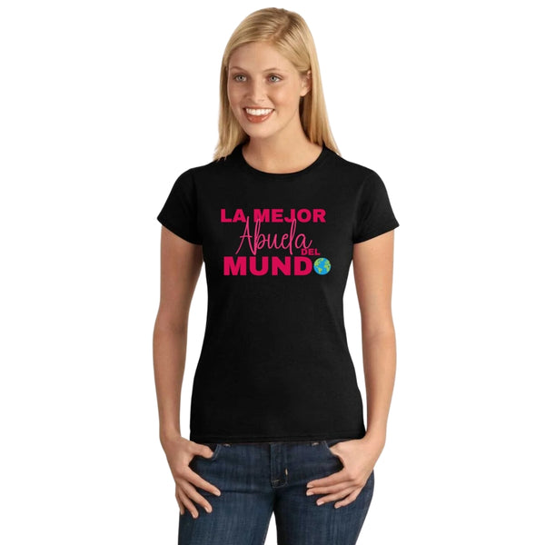 Playera Mujer La mejor abuela del mundo