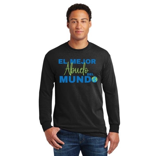 Playera M Larga Hombre El mejor abuelo del mundo