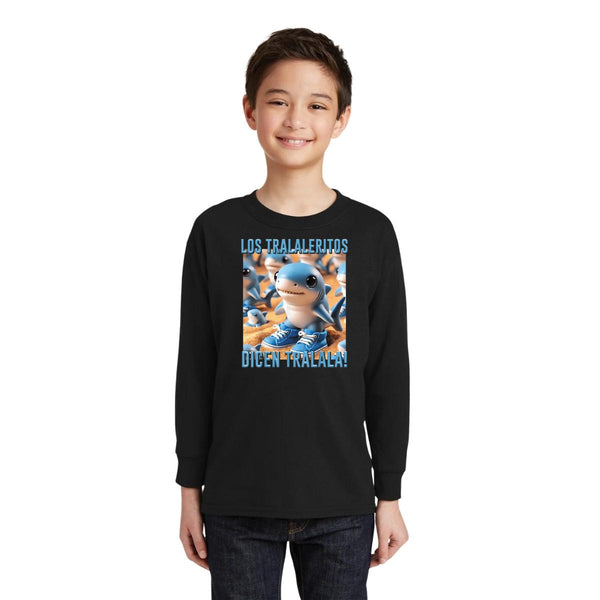Playera Manga Larga Niños Brainrot Los Tralaleritos 001197