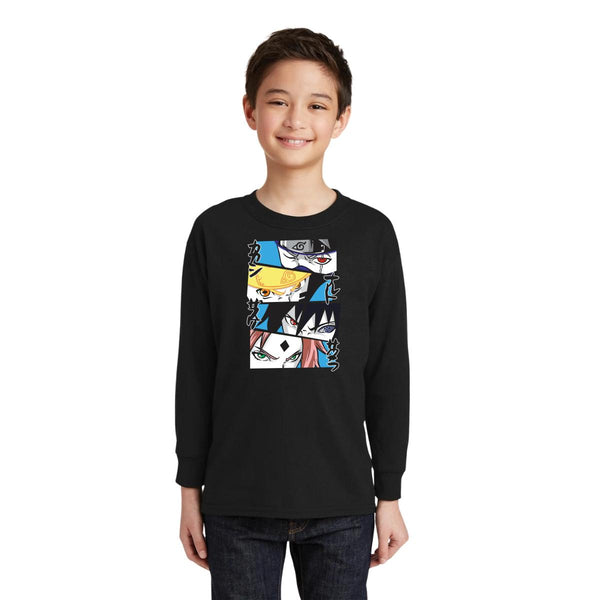 Playera Manga Larga Niños Anime Naruto Equipo 7 000210