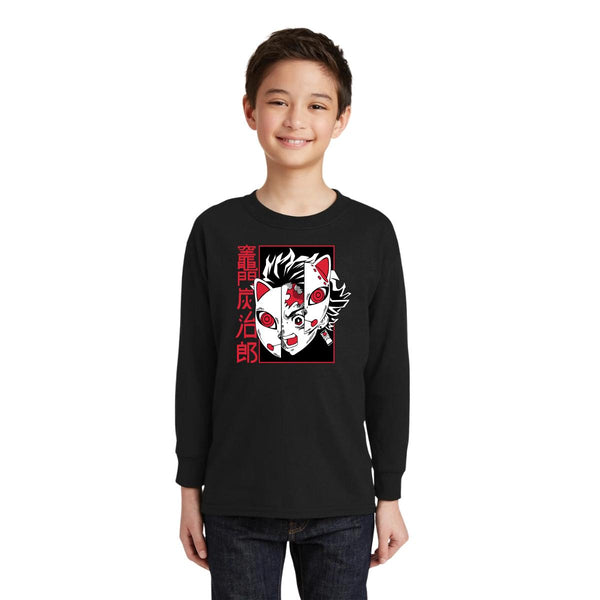 Playera Manga Larga Niños Anime Demon Slayer Tanjiro 000432