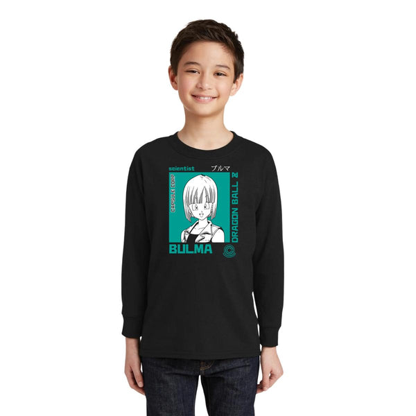 Playera Manga Larga Niños Anime Dragon Ball Bulma 000532