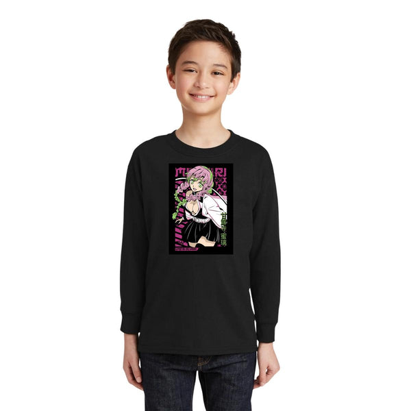Playera Manga Larga Niños Anime Demon Slayer Mitsuri 000568