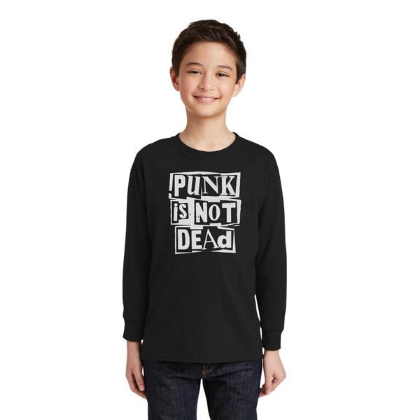 Playera Manga Larga Niños Rock Punk Is not dead 000602