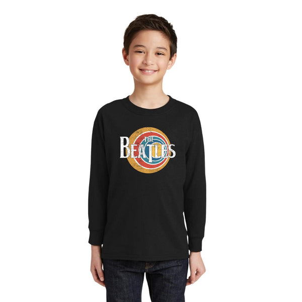 Playera Manga Larga Niños Rock The Beatles Logo 000606