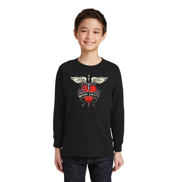 Playera Manga Larga Niños Rock Bon Jovi Logo 000873