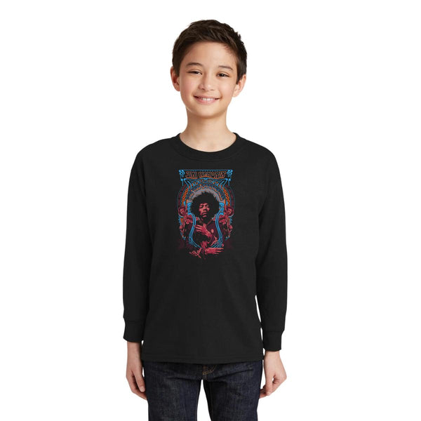 Playera Manga Larga Niños Rock Jimi Hendrix Experience 0923