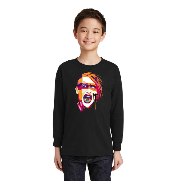 Playera Manga Larga Niños Rock Marilyn Manson 000934