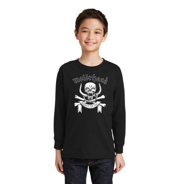 Playera Manga Larga Niños Rock Motorhead March or die 000950