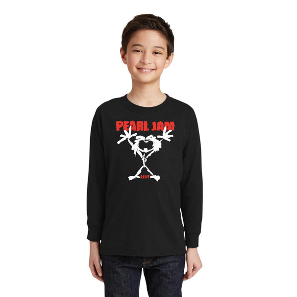 Playera Manga Larga Niños Rock Pearl Jam Alive 000955