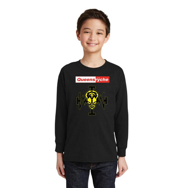 Playera Manga Larga Niños Rock Queensryche Póster 000956