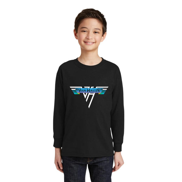 Playera Manga Larga Niños Rock Van Halen Logo 001004