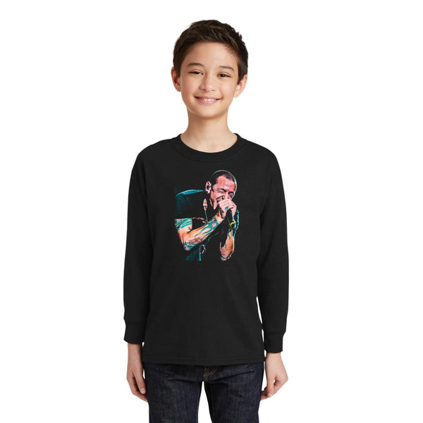 Playera Manga Larga Niños Rock Linkin Park Chester 001170