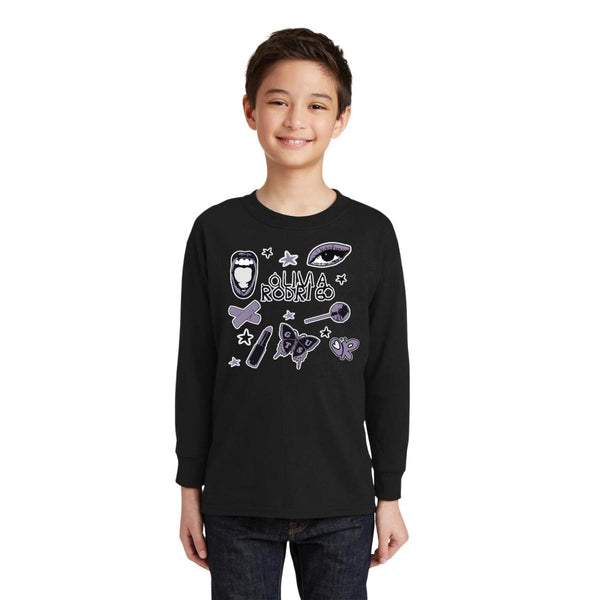 Playera Manga Larga Niños Olivia Rodrigo Guts Tour
