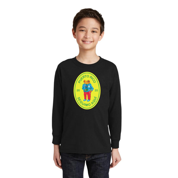 Playera Manga Larga Niños Bad Bunny Puerto Rico Seguimo Aquí