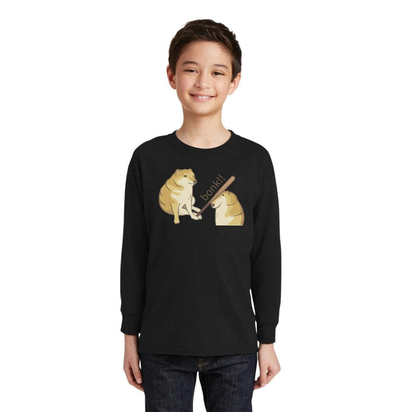 Playera Manga Larga Niños Bonk Meme Cheems