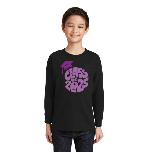 Playera Manga Larga Niños Graduado Birrete Class Of LI