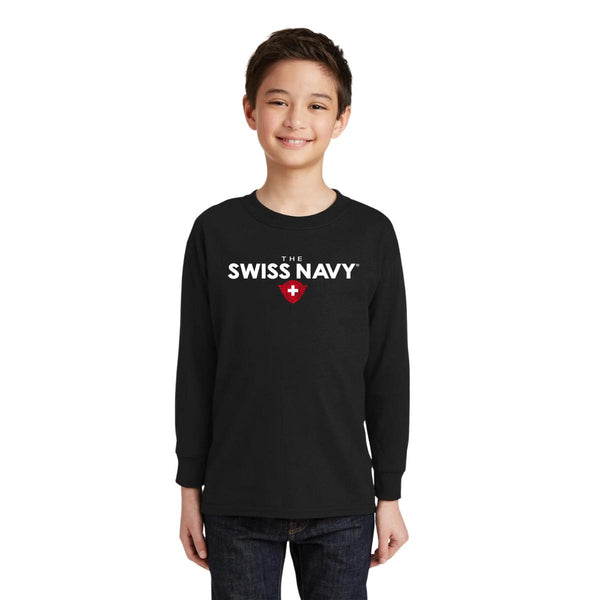 Playera Manga Larga Niños The Swiss Navy Logo
