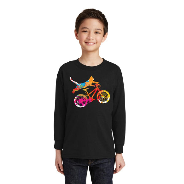 Playera Manga Larga Niños Bicicleta Ciclista Bike BC1050